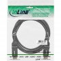 InLine® HDMI Angle Plug 180 ° haute vitesse avec Ethernet A à A plaqué or 2m