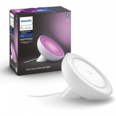 Philips Hue White & Color Ambiance, lampe Bloom, 4eme génération - Blanc, Bluetooth, fonctionne avec Alexa, Google, Homekit