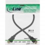 Câble haute vitesse InLine® HDMI avec Ethernet mâle à mâle plaqué or noir 0,3 m