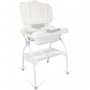 Table a langer pliante ELIOS avec baignoire ergonomique 2 en 1 - Matiere PVC - Etoile grise - BABYLAND / made in Italia