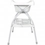 Table a langer pliante ELIOS avec baignoire ergonomique 2 en 1 - Matiere PVC - Etoile grise - BABYLAND / made in Italia