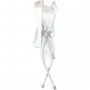Table a langer pliante ELIOS avec baignoire ergonomique 2 en 1 - Matiere PVC - Etoile grise - BABYLAND / made in Italia