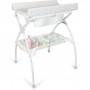 Table a langer pliante NEW RODI avec baignoire anatomique 2 positions - Matiere PVC - - Etoile grise - BABYLAND - Made in Itali