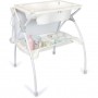 Table a langer pliante NEW RODI avec baignoire anatomique 2 positions - Matiere PVC - - Etoile grise - BABYLAND - Made in Itali
