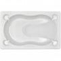 Table a langer pliante NEW RODI avec baignoire anatomique 2 positions - Matiere PVC - - Etoile grise - BABYLAND - Made in Itali