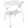 Table a langer pliante MOON avec plan a langer - Matiere PVC - Etoile grise - BABYLAND / made in Italia