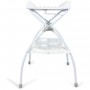 Table a langer pliante MOON avec plan a langer - Matiere PVC - Etoile grise - BABYLAND / made in Italia