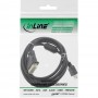 HDMI-Câble adaptateur DVI, InLine®, 19 broches mâle sur 18+1 mâle, avec ferrite, 0,3m