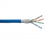 Câble patch Cat.5e, InLine®, bleu, S-FTP, AWG26, PVC, 100m