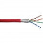 Câble patch Cat.5e, InLine®, rouge, S-FTP, AWG26, PVC, 100m