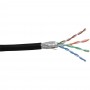 Câble patch Cat.5e, InLine®, noir, S-FTP, AWG26, PVC, 100m
