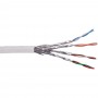 Câble patch Cat.6 S-STP/PIMF, InLine®, blanc, AWG27, PVC, 100m