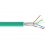Câble patch Cat.6(A) S-STP/PIMF, InLine®, sans halogènes 500MHz, vert, 100m