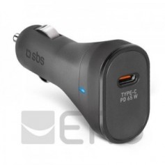 iPhone, Samsung, Oppo, Xiaomi, chargeur de voiture 65W Power Delivery pour téléphones portables, petit et léger chargeur USB-C, smartphone chargé en 20 minutes, tablette en 45 minutes
