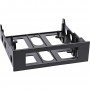 InLine® Cadre disquette de montage avec vis, noir