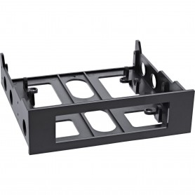 InLine® Cadre disquette de montage avec vis, noir