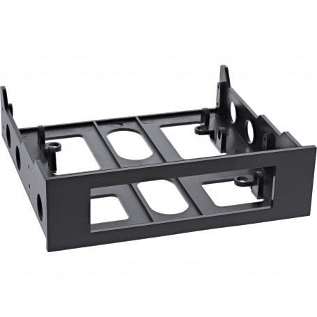 InLine® Cadre disquette de montage avec vis, noir