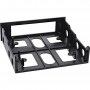InLine® Cadre disquette de montage avec vis, noir