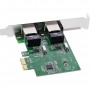 InLine® Dual Gigabit Network Interface Card, PCI Express, 2x 1GBit/s, PCIe x1, incl. low-profile slot bracket