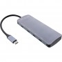 InLine® USB 3.2 Gen.2 Hub, 4x USB-C + 3x USB-A, PD 100W, aluminium, grey