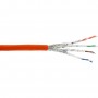 InLine® Installation Cable S/FTP PiMF Cat.7a AWG23 1200MHz B2ca halogen free orange 50m