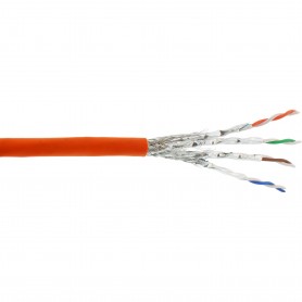 InLine® Installation Cable S/FTP PiMF Cat.7a AWG23 1200MHz B2ca halogen free orange 50m