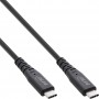InLine® USB4 cable, USB Type-C male/male, PD 240W, 8K60Hz, TPE black, 2m