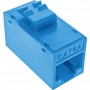 8pcs. Pack InLine® Keystone coupler RJ45 F/F, unshielded, Cat.6A UTP, blue