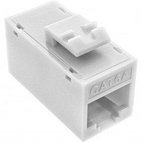 8pcs. Pack InLine® Keystone coupler RJ45 F/F, unshielded, Cat.6A UTP, white