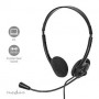 Casque PC | Supra Auriculaire | Stereo | USB Type-A / USB Type-C™ | Rabattable Microphone | Noir