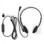 Casque PC | Supra Auriculaire | Stereo | USB Type-A / USB Type-C™ | Rabattable Microphone | Noir