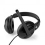 Casque PC | Tour d'oreille | Stereo | USB Type-A / USB Type-C™ | Rabattable Microphone | Noir