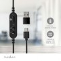 Casque PC | Tour d'oreille | Stereo | USB Type-A / USB Type-C™ | Rabattable Microphone | Noir
