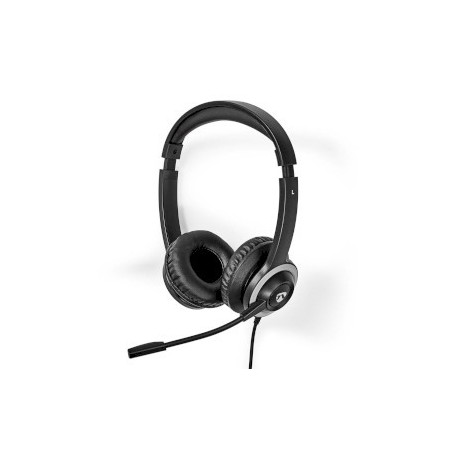 Casque PC | Supra Auriculaire | Stereo | USB Type-A / USB Type-C™ | Rabattable Microphone | Noir