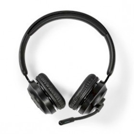 Casque PC | Supra Auriculaire | Stereo | Bluetooth | Rabattable Microphone | Noir