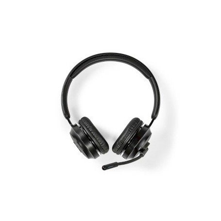 Casque PC | Supra Auriculaire | Stereo | Bluetooth | Rabattable Microphone | Noir