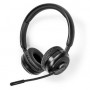 Casque PC | Supra Auriculaire | Stereo | Bluetooth | Rabattable Microphone | Noir