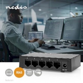Commutateur de réseau | Vitesse filaire: Gigabit | Nombre de ports Ethernet: 5