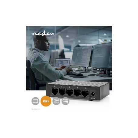 Commutateur de réseau | Vitesse filaire: Gigabit | Nombre de ports Ethernet: 5