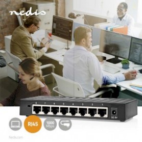Commutateur de réseau | Vitesse filaire: Gigabit | Nombre de ports Ethernet: 8