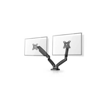 Support de Moniteur de bureau | Ressort à Gaz | 2 écran(s) | 15 - 32 " | 75x75 / 100x100 | Mouvement Intégral