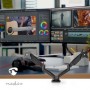 Support de Moniteur de bureau | Ressort à Gaz | 2 écran(s) | 15 - 32 " | 75x75 / 100x100 | Mouvement Intégral