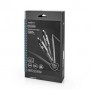 Câble audio optique | TosLink Male | TosLink Male | 5.00 m | Rond | Tressé | Gris Métal Gun | Sachet avec Fenetre