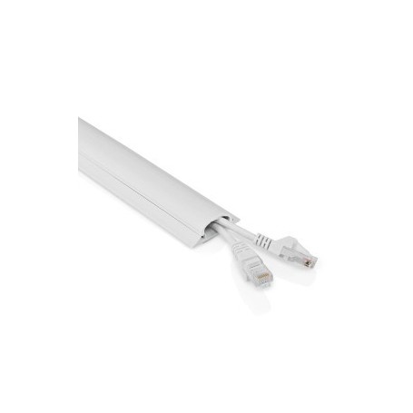 Gestion des câbles | Conduit | 1 pièces | Épaisseur maximale du câble: 16 mm | PVC | Blanc