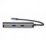 Adaptateur Multi-Ports USB | USB 3.2 Gen 1 | USB-C™ Mâle | HDMI™ Femelle / RJ45 Femelle / 3x USB-A Femelle | 5 Gbps | 0.20 m | R