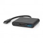 Adaptateur Multi-Ports USB | USB 3.2 Gen 1 | USB-C™ Mâle | Sortie HDMI ™ / USB-A Femelle / USB-C™ Femelle | 5 Gbps | 0.10 m | Ro