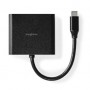 Adaptateur Multi-Ports USB | USB 3.2 Gen 1 | USB-C™ Mâle | Sortie HDMI ™ / USB-A Femelle / USB-C™ Femelle | 5 Gbps | 0.10 m | Ro