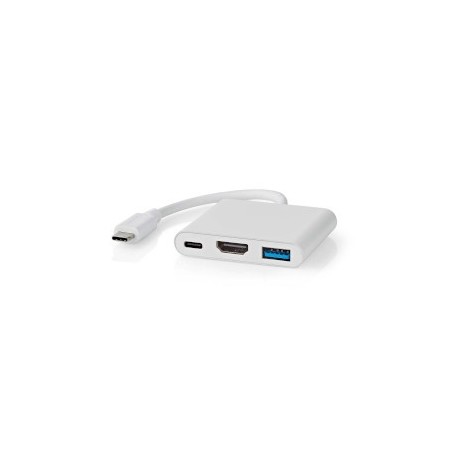 Adaptateur Multi-Ports USB | USB 3.2 Gen 1 | USB-C™ Mâle | Sortie HDMI ™ / USB-A Femelle / USB-C™ Femelle | 5 Gbps | 0.10 m | Ro