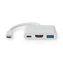 Adaptateur Multi-Ports USB | USB 3.2 Gen 1 | USB-C™ Mâle | Sortie HDMI ™ / USB-A Femelle / USB-C™ Femelle | 5 Gbps | 0.10 m | Ro