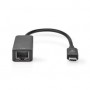 Adaptateur réseau USB | USB 3.2 Gen 1 | 2.5 Gbps | USB-C™ Mâle | RJ45 Femelle | 0.20 m | Rond | Plaqué nickel | Cuivre étamé | N